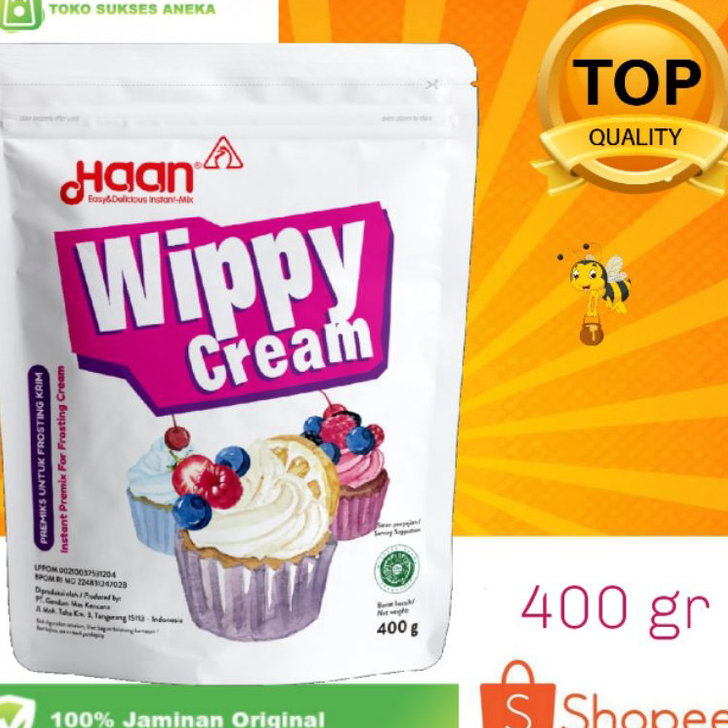 

☊↕⁑ Haan Wippy Cream 400gr Pouch