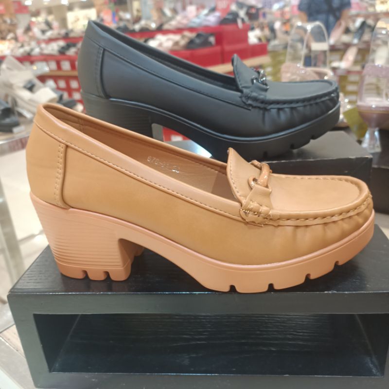 ST MORITZ ‼️ sepatu wanita slip on heels terbaru ringan comfort