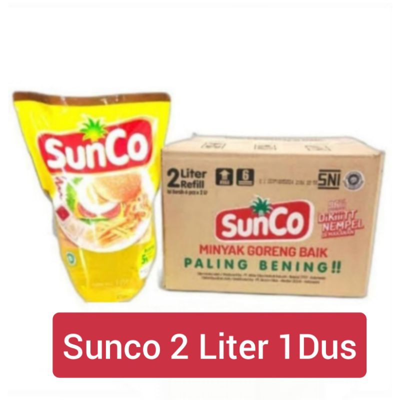 

[ PAKET ] Minyak 1Dus Sunco 2liter 6Pcs