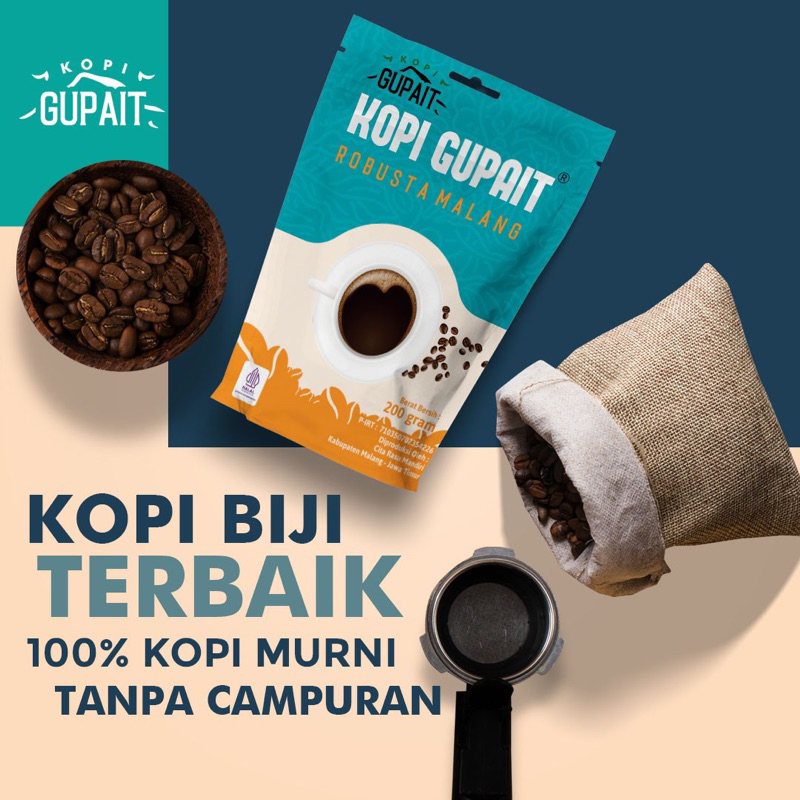 

Kopi Bubuk Gupait Robusta Malang 200 gr