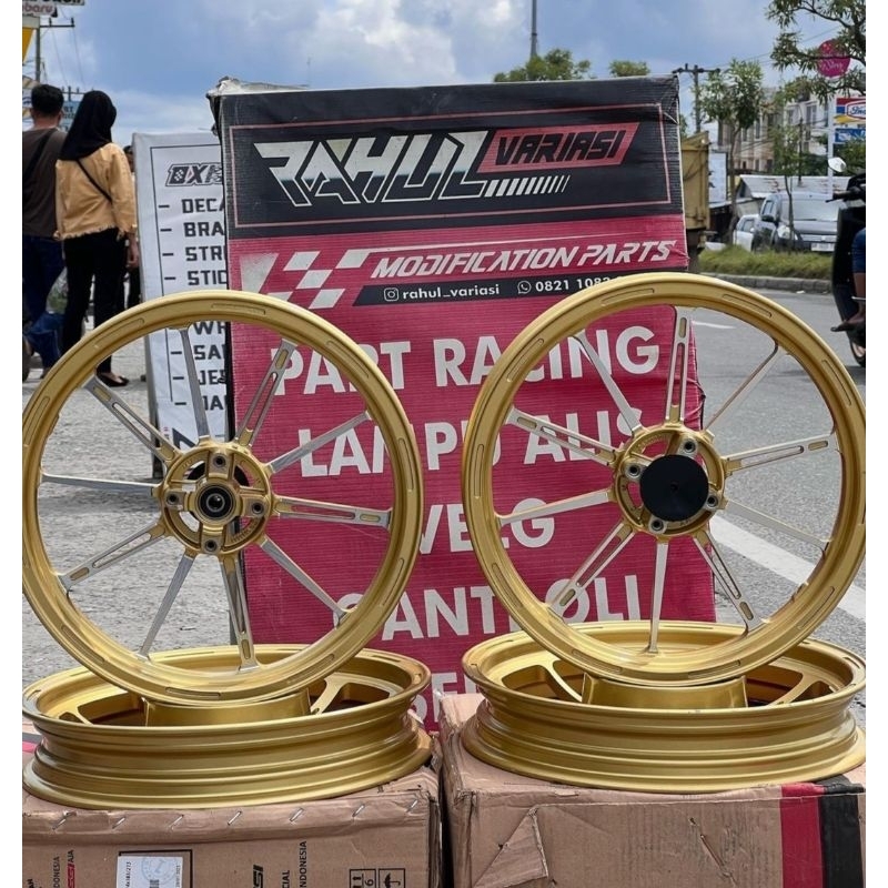 VELG VIROSI KUMA BEAT GOLD CHROME  VELG VIROSI PALANG 10 KUMA BEAT SCOOPY VARIO 110 GENIO