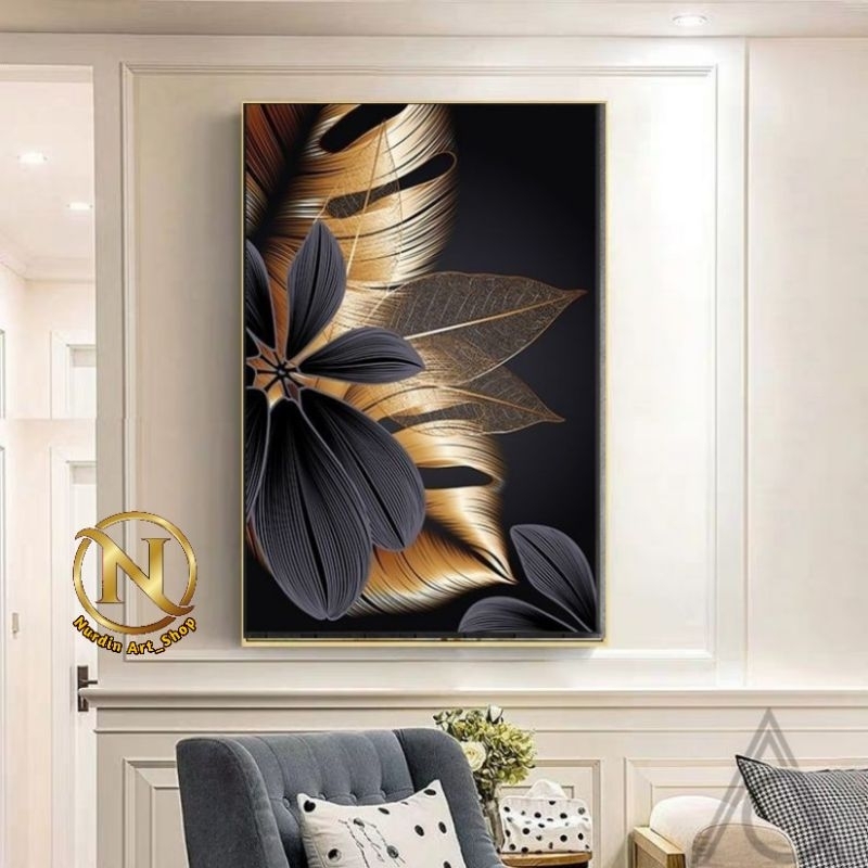 Lukisan Minimalis Modern Plus Frame