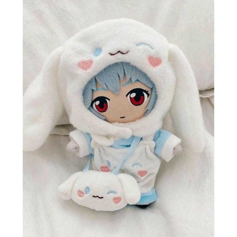 Boneka Rei Ayanami x Cinnamon Roll Limited Edition