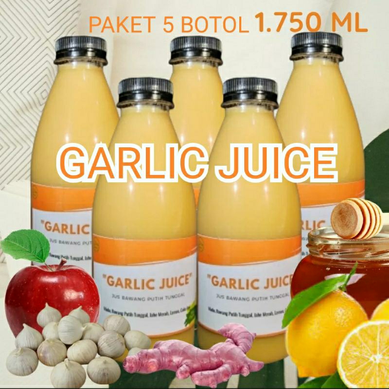 

GARLIC JUICE PAKET 5 BOTOL JUS BAWANG LANANG PUTIH TUNGGAL JAHE MERAH LEMON KALIFORNIA CUKA APEL 100% HERBAL PELANGSING DETOK KOLESTEROL ALAMI HIPERTENSI SETROOKE JANTUNG ASAM URAT KEBAS KEBAS DIET DETOX MAAG DLL