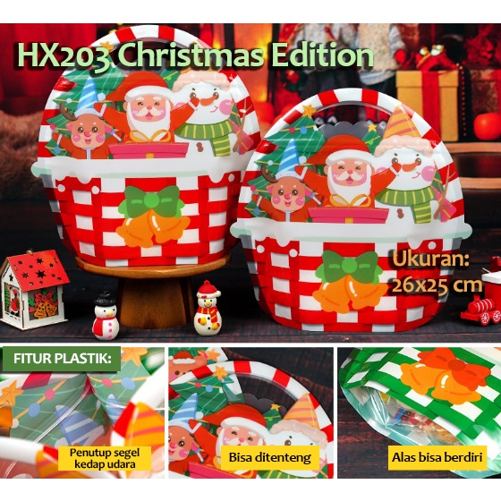 

HX203 [10 pcs] Plastik Snack Hadiah Natal Christmas Ziplock Packaging Bag