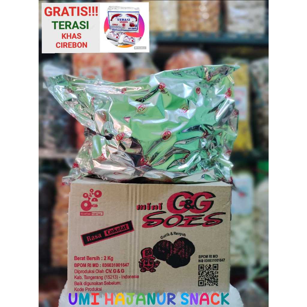 

(GRATIS TERASI0 KHAS CIREBON//1KG KUE SOES GG COKLAT LUMER//SNACK//HARGA GROSIR