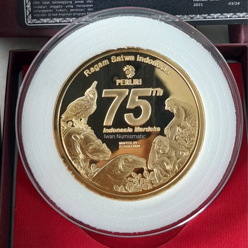 Koleksi Koin Medali Peruri Edisi 75 Tahun Indonesia Merdeka