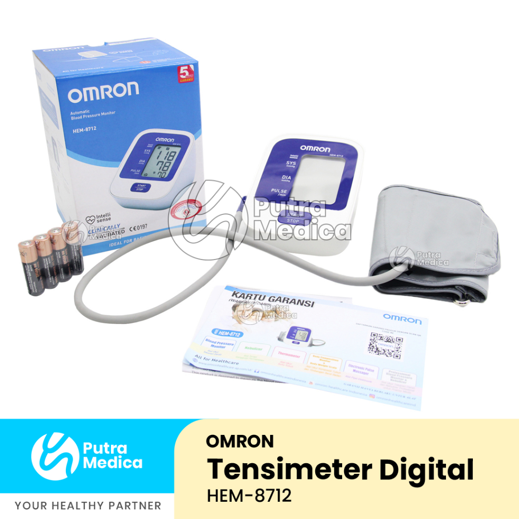 Omron Tensimeter Digital HEM 8712 / Tensi Elektrik / Alat Ukur Tekanan Darah