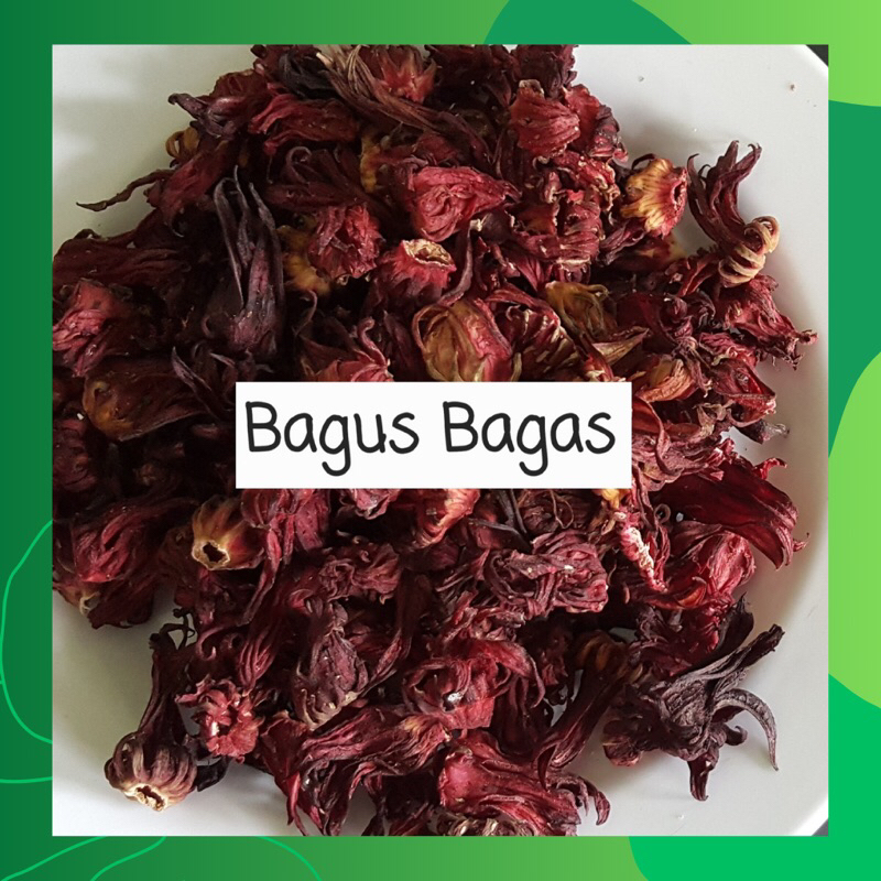 

50gr Bunga Teh Rosella Rosela Hibiscus Tea MERAH UNGU MURNI Herbal Pelangsing Detox Tradisional JSR