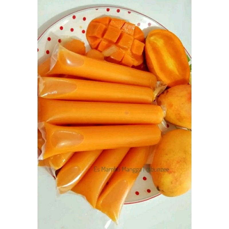 100 Plastik es mambo/es lilin ukuran 3x20 cm