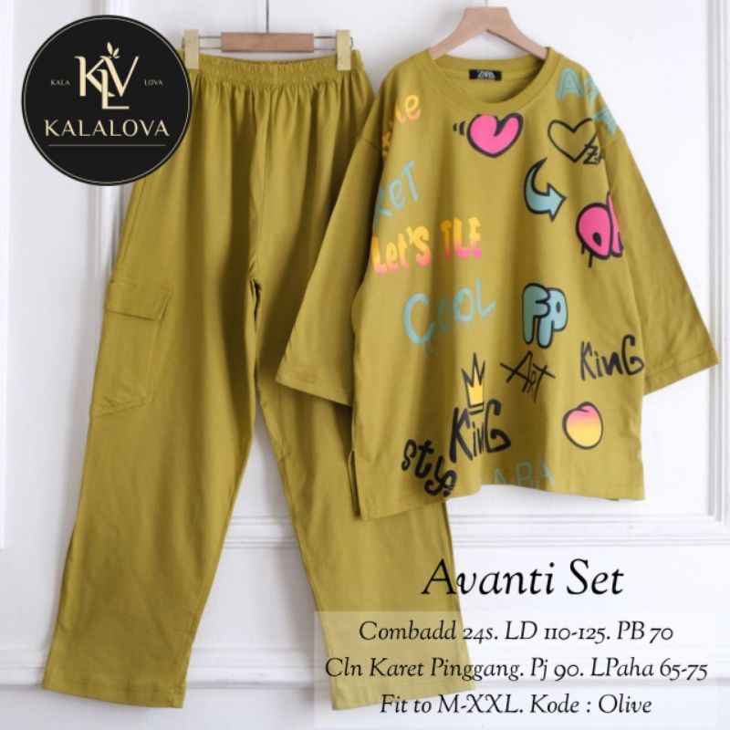 RESTOK))   BISACOD BAJU ADENA SET // CELSA // AVANTI   SET  BY KALALOVA BY N&D