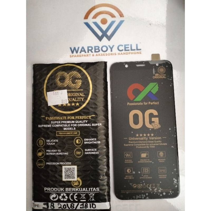 LCD TOUCHSCREEN SAMSUNG J8 2018/J810 BLACK OG SUPER ORI