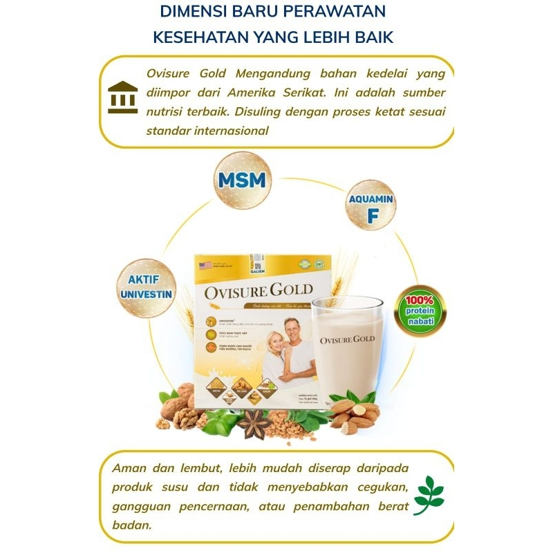 

[TERLARIS] OVISURE GOLD SUSU OBAT VITAMIN TULANG DAN SENDI SYARAF KEJEPIT KERAM ORIGINAL AS HALAL