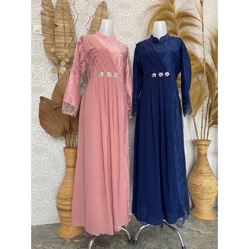 Couple Gamis Ibu dan Anak / Dress Brokat Pasangan