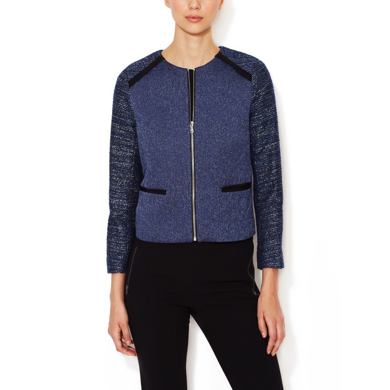 SANDRO Tweed Jacket Size 36