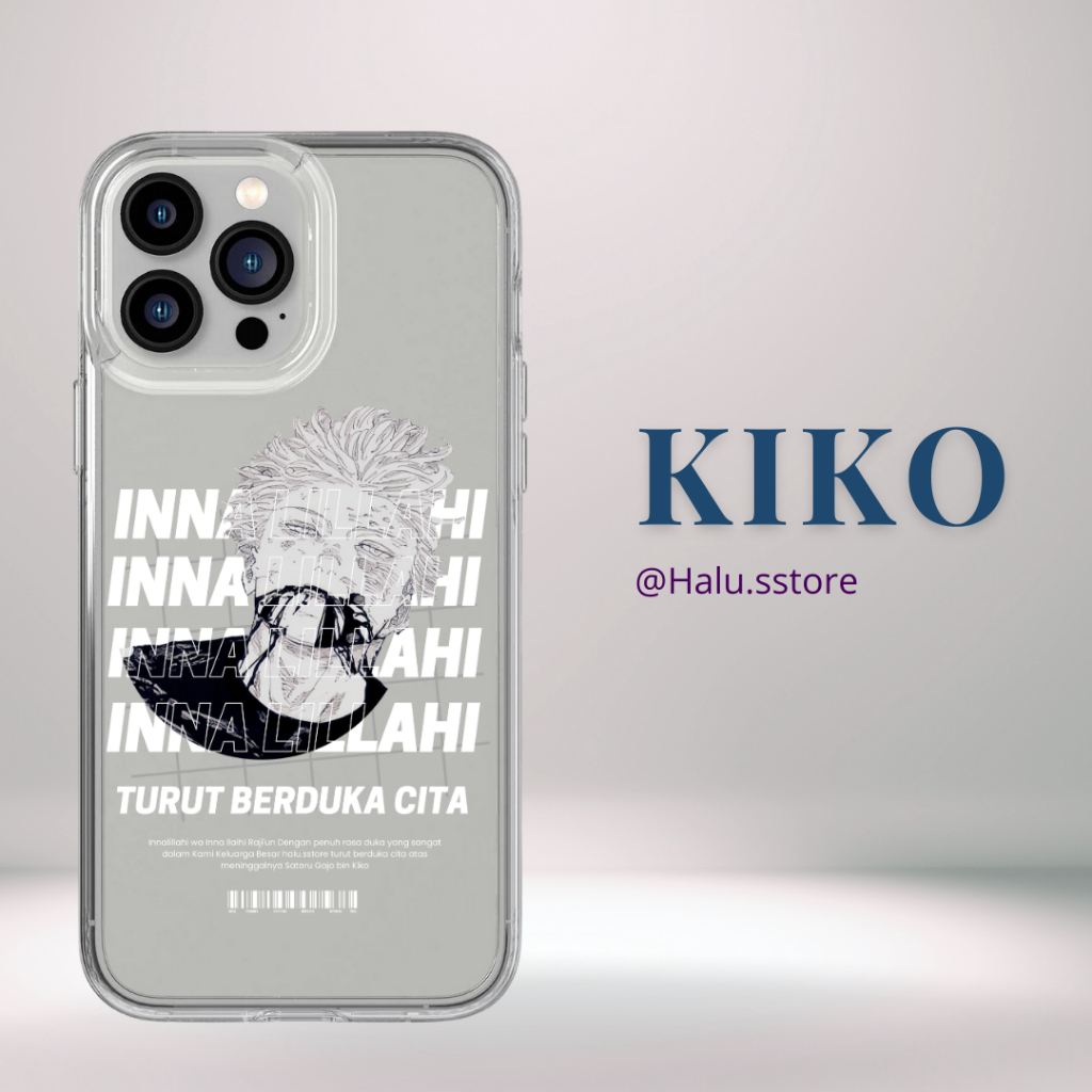 Permium Clear Case Anime Jujutsu Kaisen Satoru Gojo Kiko Smartphone lengkap