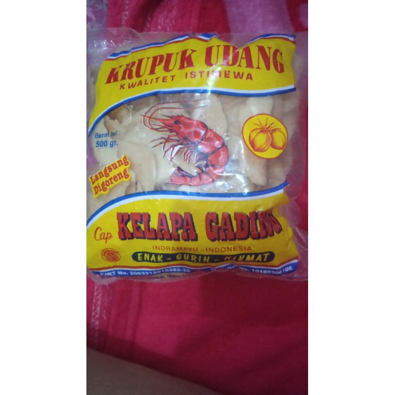 

Krupuk udang asli indramayu 500gr