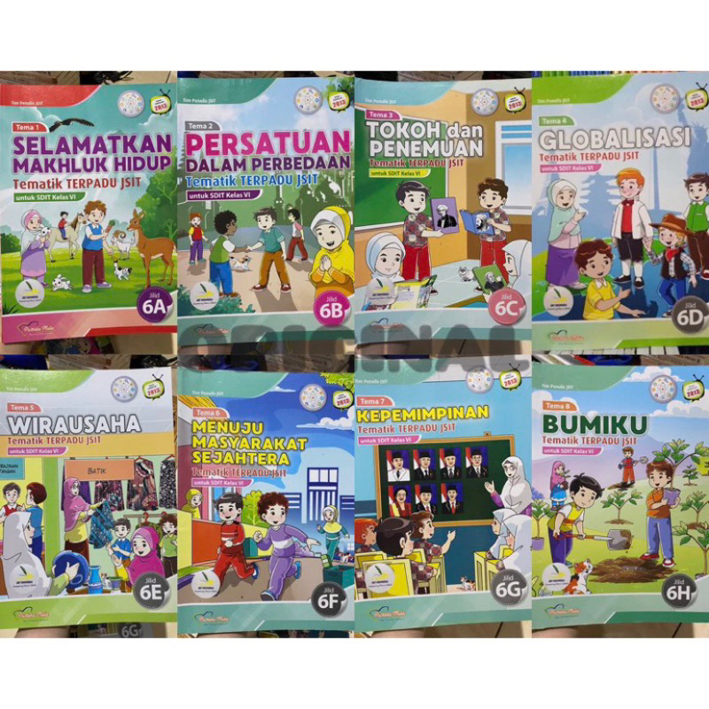 ORI Tematik Terpadu JSIT Untuk SDIT Kelas 6 SD Jilid 1 2 3 4 5 6 7 8 PUSTAKA MULIA