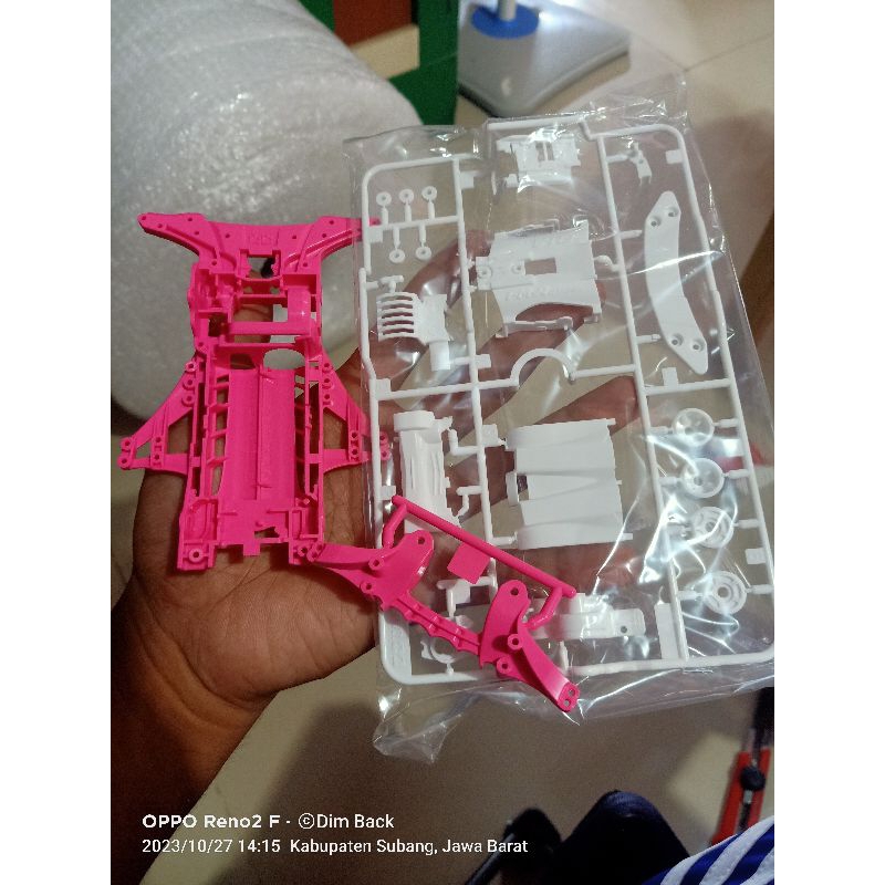 Tamiya Chassis FMA FM-A Pink Set + Gearbox FMA Putih + Akar Pink FM-A