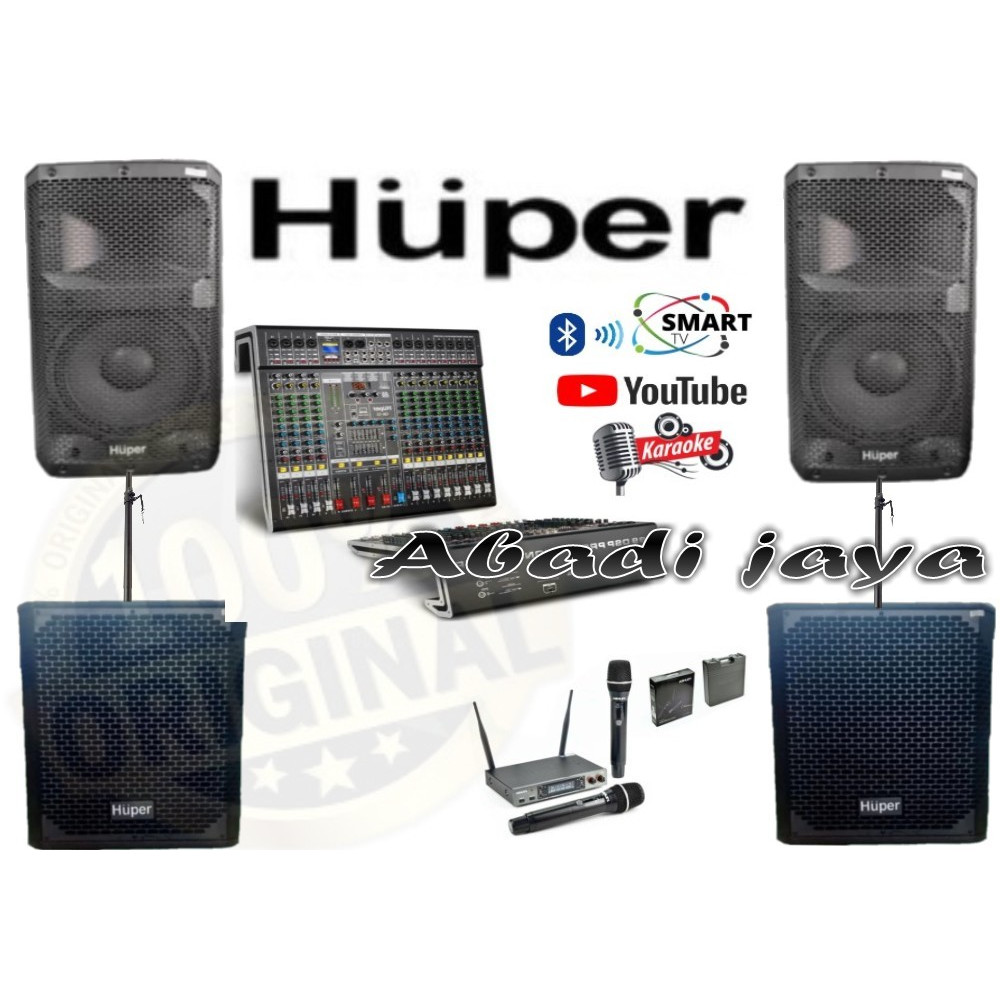 paket sound huper js9 10 inch subwoofer huper b12a 12 inch qx12 12 ch