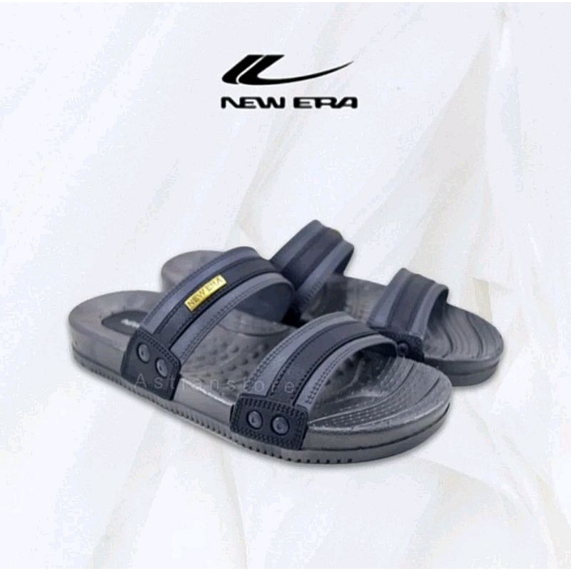 Sandal Pria New Era Karet Jelly Tebal | Sandal Karet Pria Casual | Sandal Pria Karet NewEra | Sandal