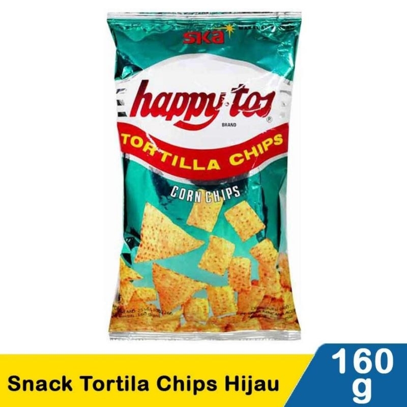 

Happy Tos Tortilla Chips Hijau 160gr