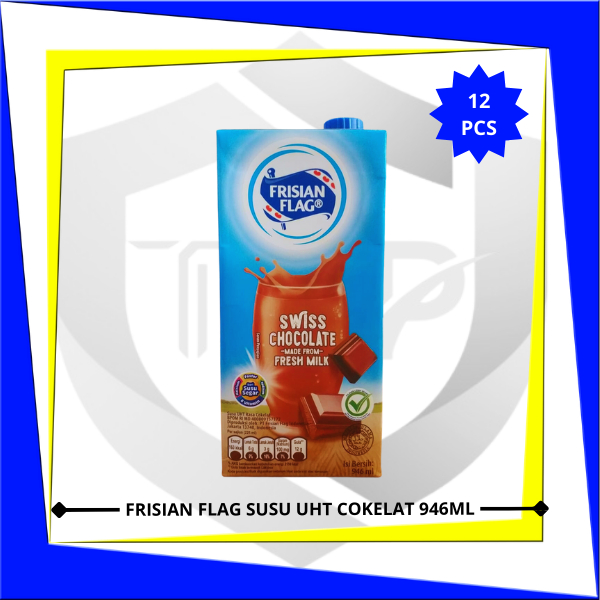 

FRISIAN FLAG Susu UHT Cokelat 946ml x 12 pcs (1 Karton)