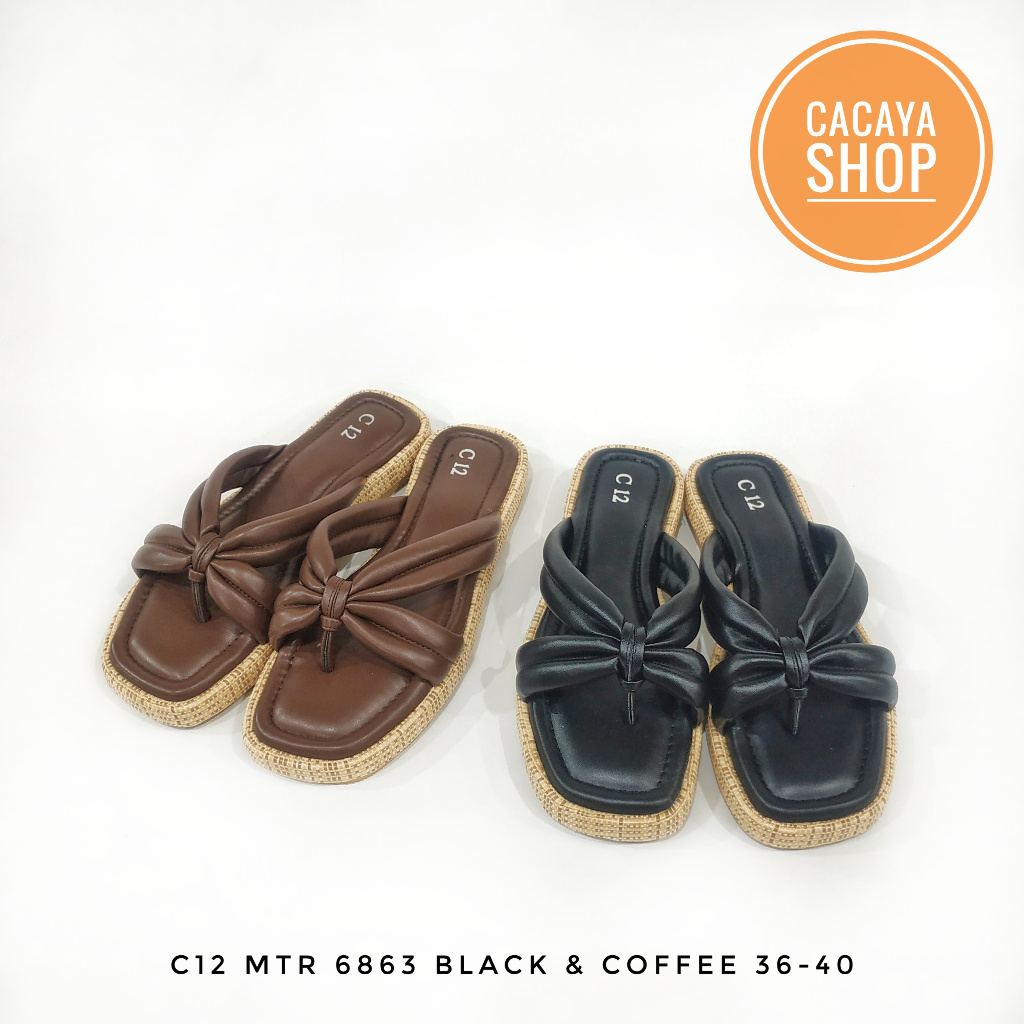 SANDAL PLATFORMS 2CM WANITA C12 TKR 6863 CACAYA