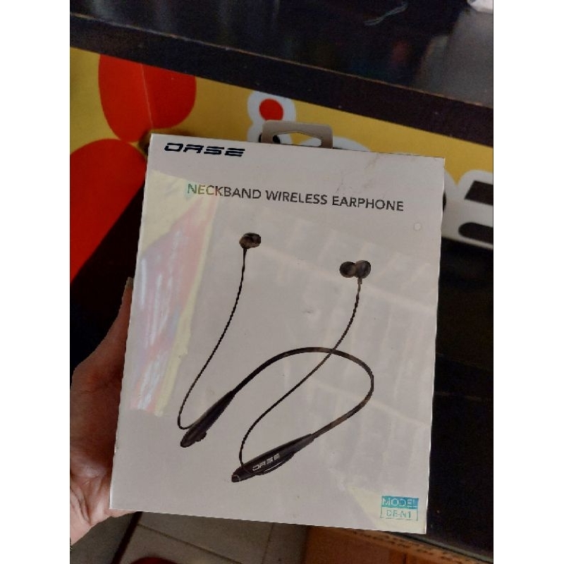 Headset Bluetooth Neckband Wireless Earphone OASE DE-N1 Original