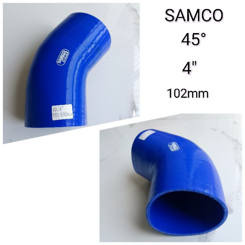 Silicone samco elbow 45 degree 4" / silikon elbow 45 derajat 4 inch / 102mm
