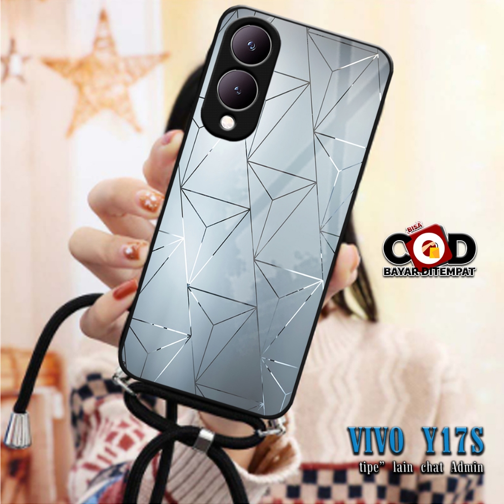 SOFTCASE KILAU 2D + Tali CASE SILIKON VIVO Y17S Y17 S SILIKON KACA | MC790 | CASE SILICON MAN AND GI