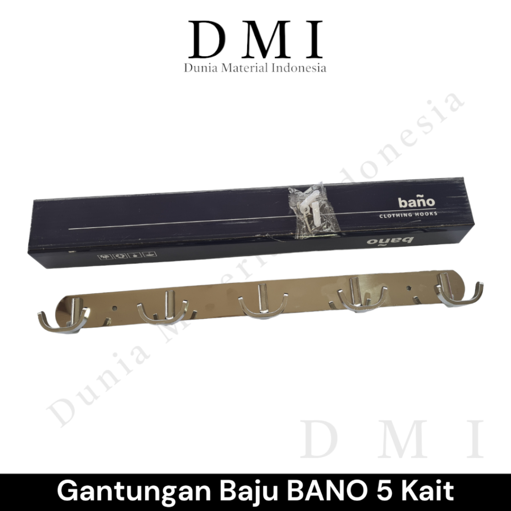 Gantungan Baju BANO 5 Kait BHK588 | Cloth Hook | Hanger | Kapstok Baju