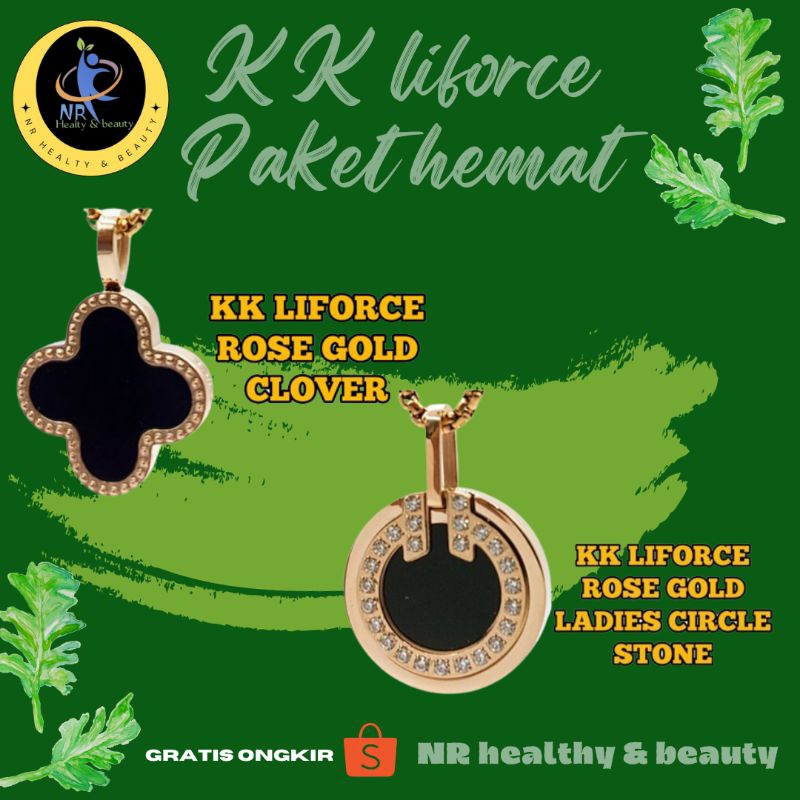 KK LIFORCE ( Rose Gold Millennial ) Kalung Kesehatan Anti Radiasi KK Liforce Original Promo KK Indon
