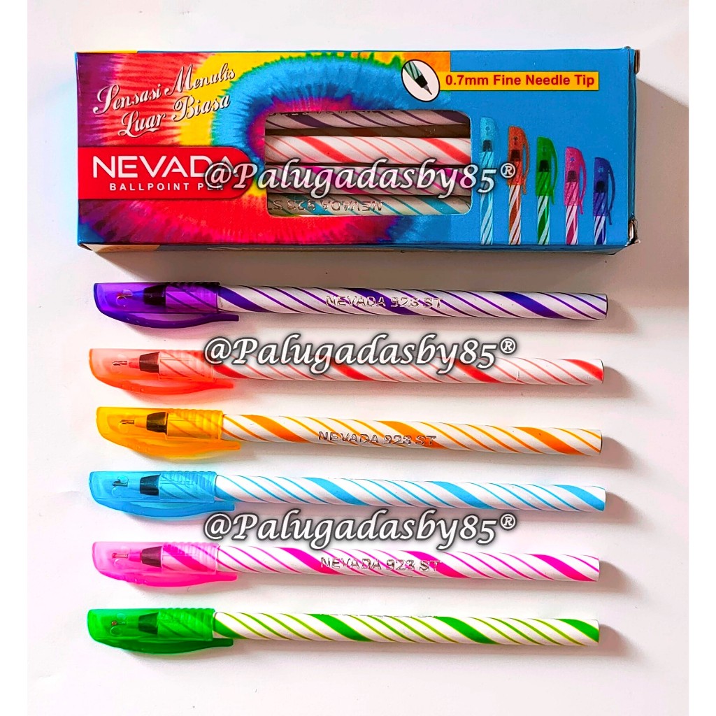 

(1 Biji) GROSIR Bolpen NEVADA 923 ST 0.7 Hitam / Pulpen Lilin Nevada 923ST (1 Biji)