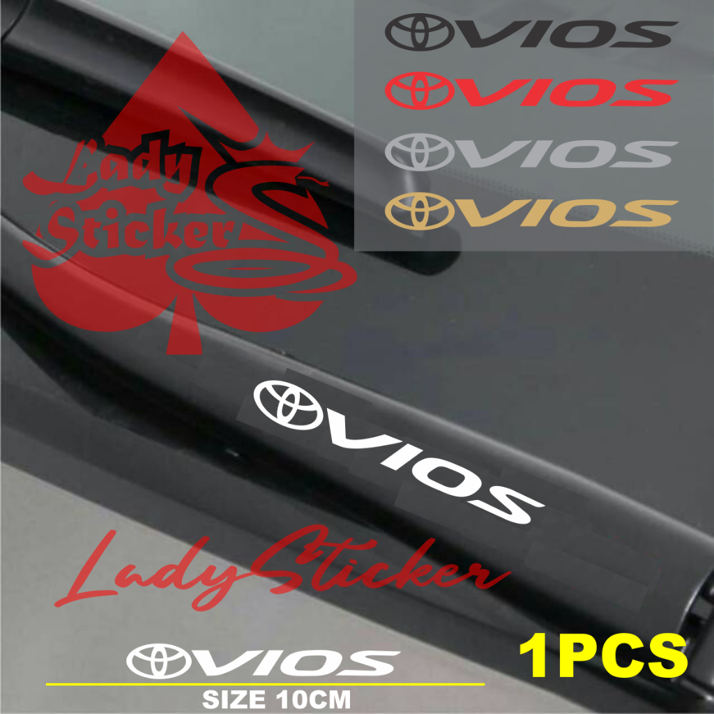 Sticker variasi wiper talang air mobil vios cutting aticker wiper talang air mobil toyota vios
