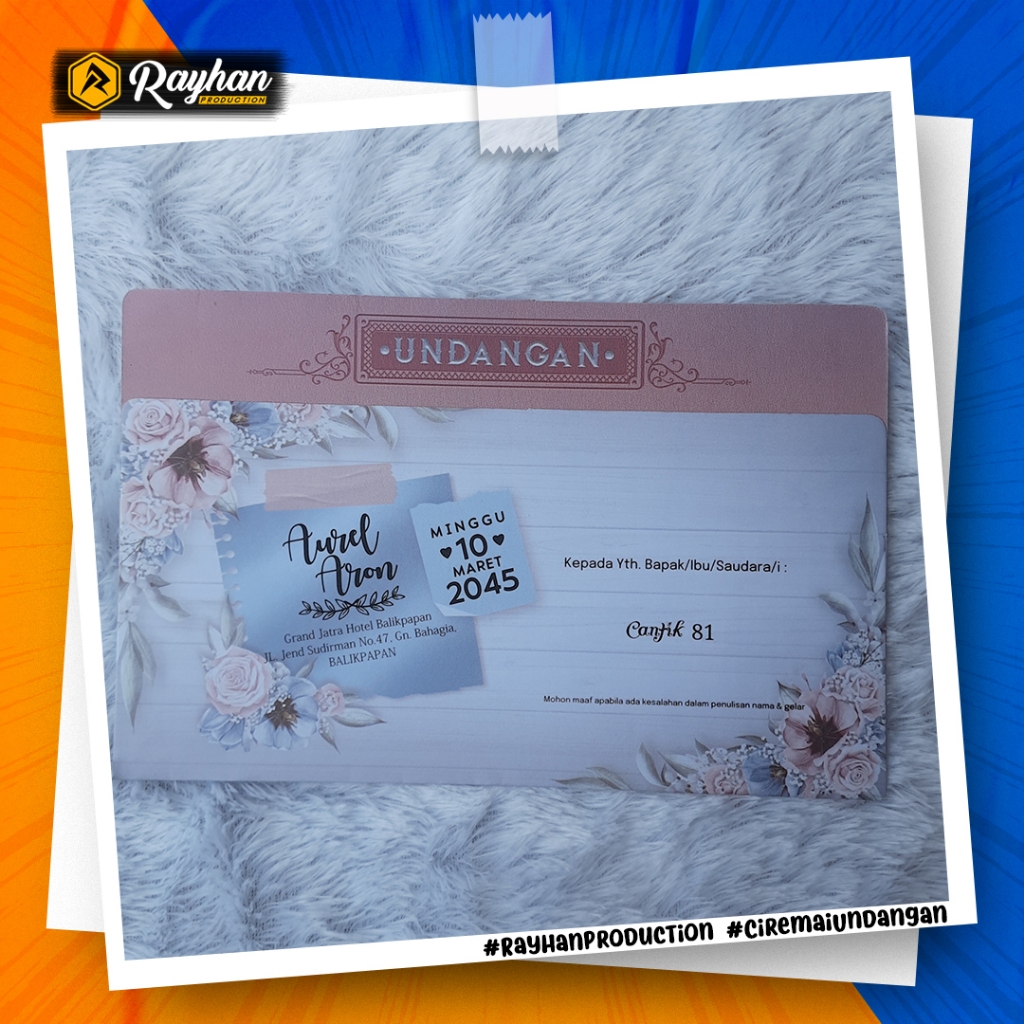 UNDANGAN PERNIKAHAN MURAH  CANTIK 81
