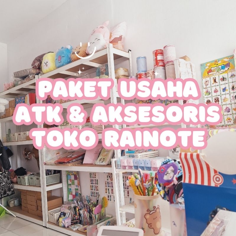 

PAKET USAHA ATK DAN AKSESORIS LUCU BY RAINOTE