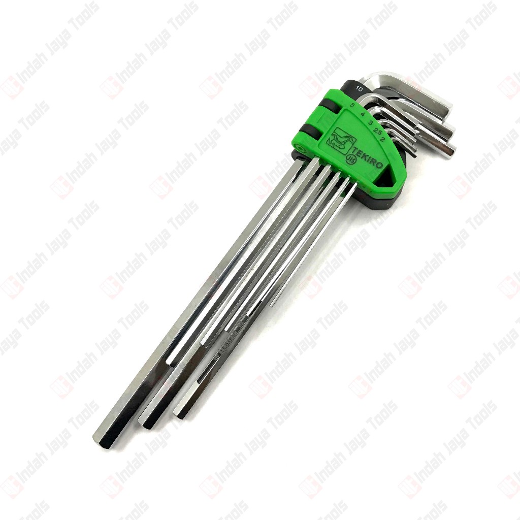 Kunci L Set 8 Pcs Tekiro Long Chrome Vanadium