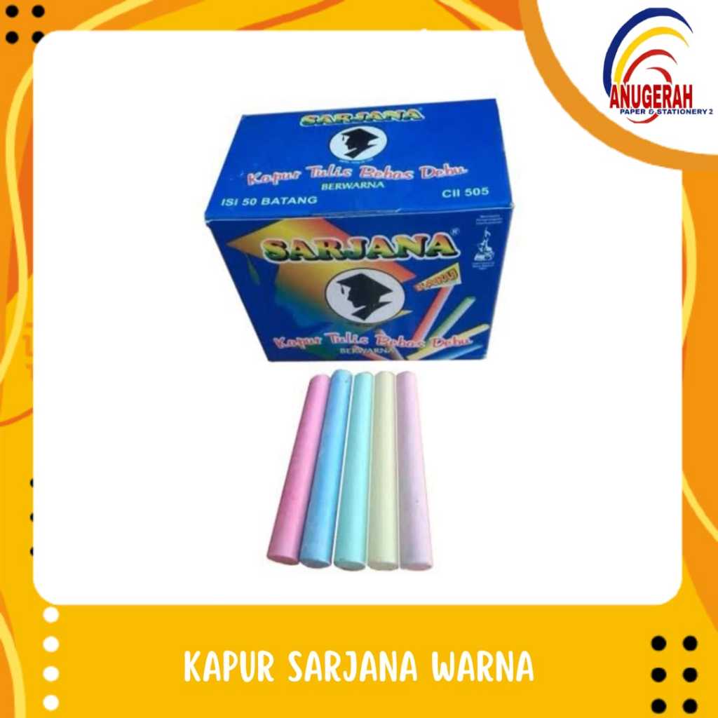 

KAPUR TULIS SARJANA WARNA (PCS)