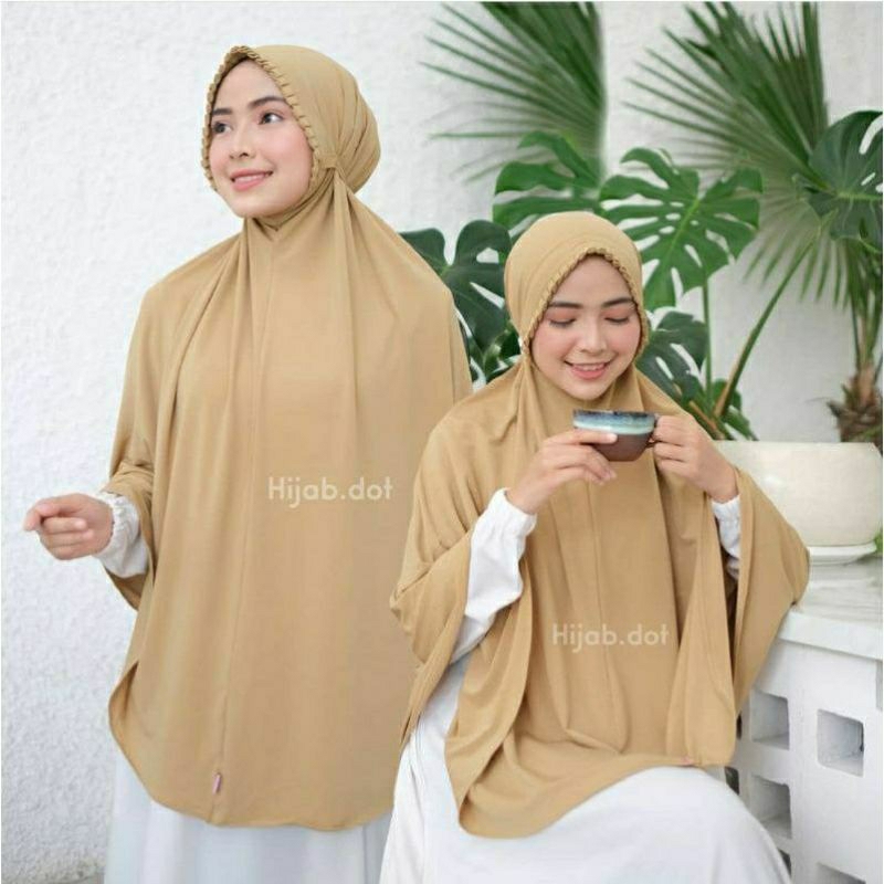 Hijab KCB HUSNA Jumbo XL Jilbab syar'i Bergo Lipit Termurah