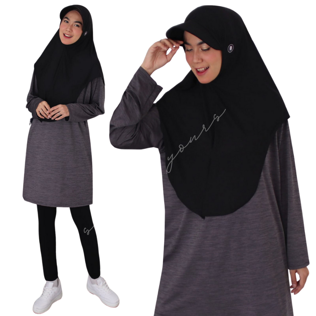 NariESSENTIAL - NEW Hijab Topi Instant Cap Hijab Olahraga Sport Muslimah