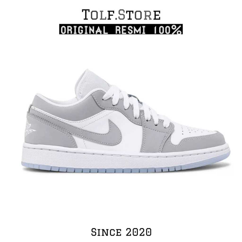 Jordan 1 Low Wolf Grey Original 100%