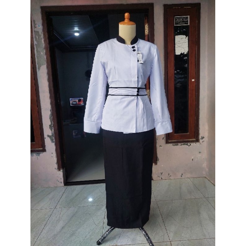 SERAGAM ASN PUTIH SET BLAZER PNS HITAM PUTIH BLAZER KERJA BLAZER PDH SERAGAM PDH PUTIH