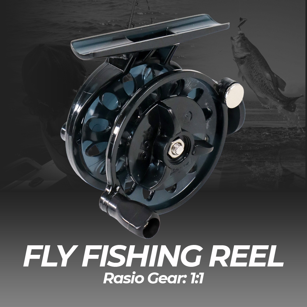 [PROMO] Gulungan Pancing / Reel Pancing Fly Fishing Ratio 1:1 / Gulungan Senar Pancing Bahan Plastik