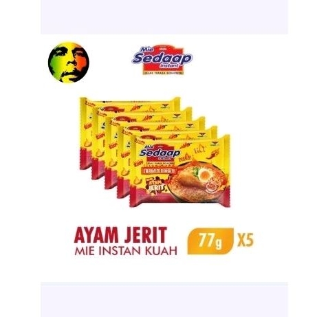 

Sedaap mie instant kuah ayam jerit isi 5