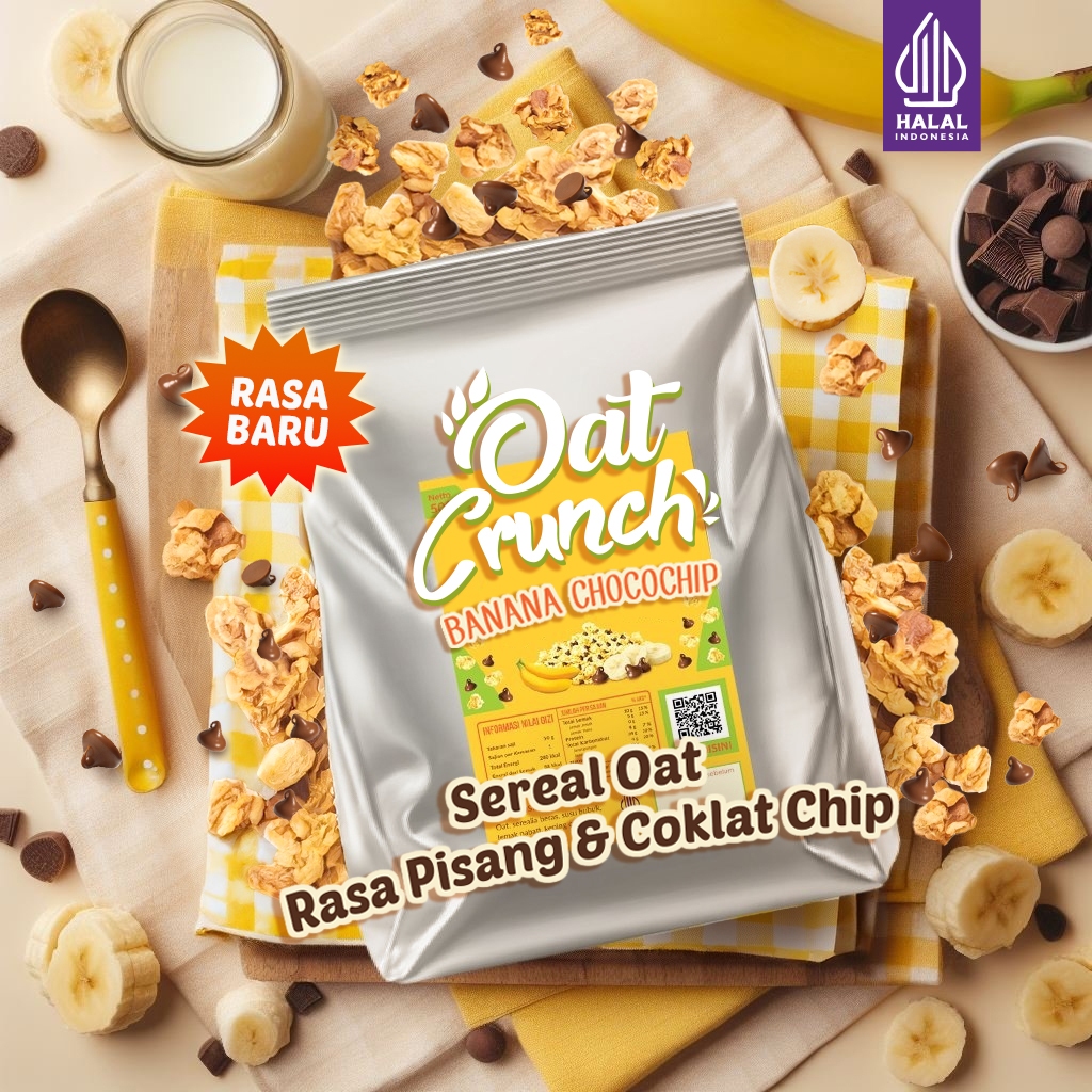 

Granola Oat Crunch Banana Chocochip 500 gr