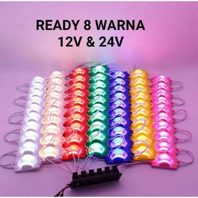 LAMPU LED KOLONG 1 MATA RODA ELIPS ELIP VARIASI TRUCK TRUK MOBIL MOTOR 12V 24V 12 24 VOLT BUS WARNA 