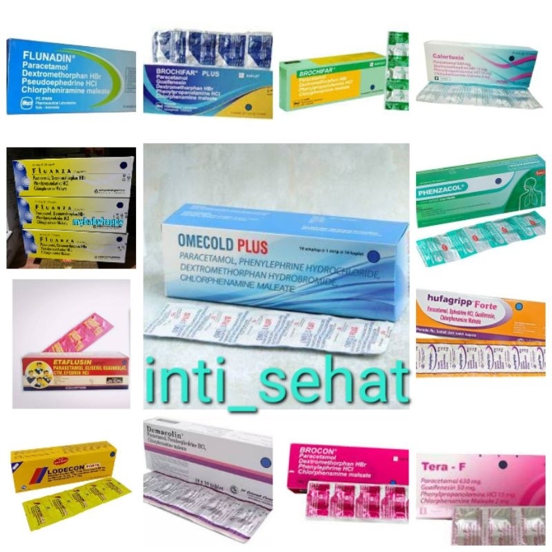 Calortusin /Coparcetin /Brochifar Plus/ Demacolin/ Novacolin /Etaflusin /Tera F /Hufagrip Forte/Flua