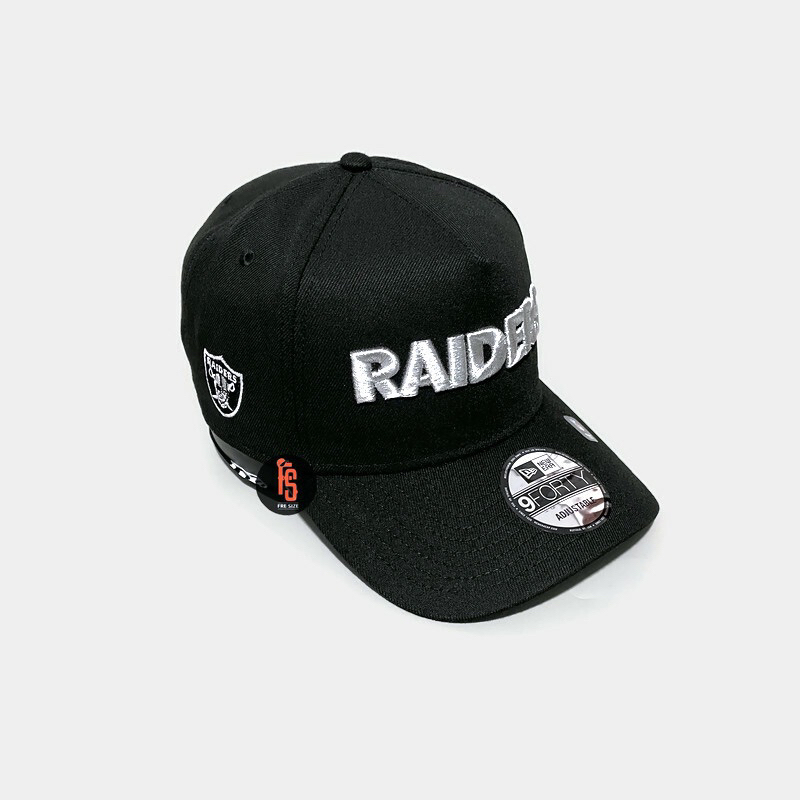 TOPI NEW ERA ORIGINAL A FRAME WORDMARK LV RAIDERS BLACK SILVER