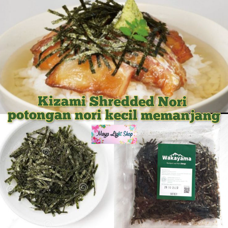 

➛➙❅⋆ kizami shredded nori 5gr taburan nori mirip aonori rumput laut topping ramen takoyako mentai okonomiyaki seaweed cutting wakame takaokaya